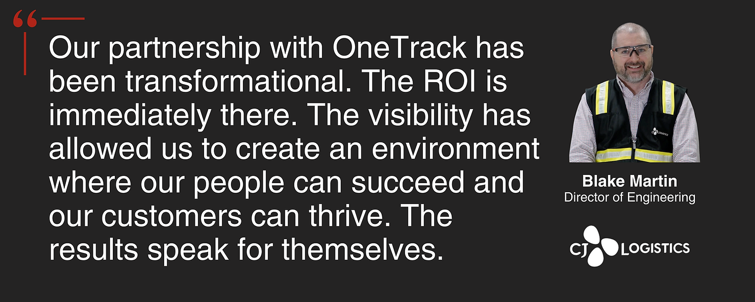 Blake Martin from CJ Logistics on OneTrack