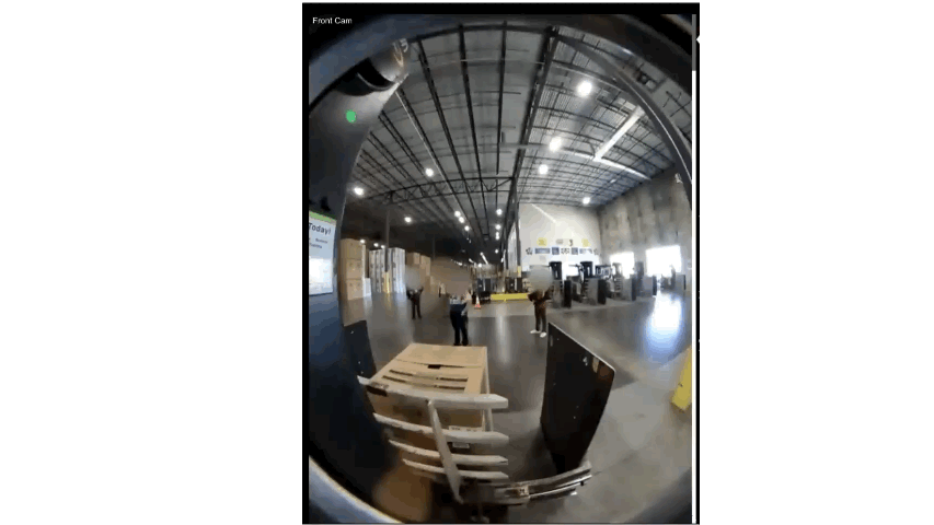 Load recording footage showing pallet being loaded