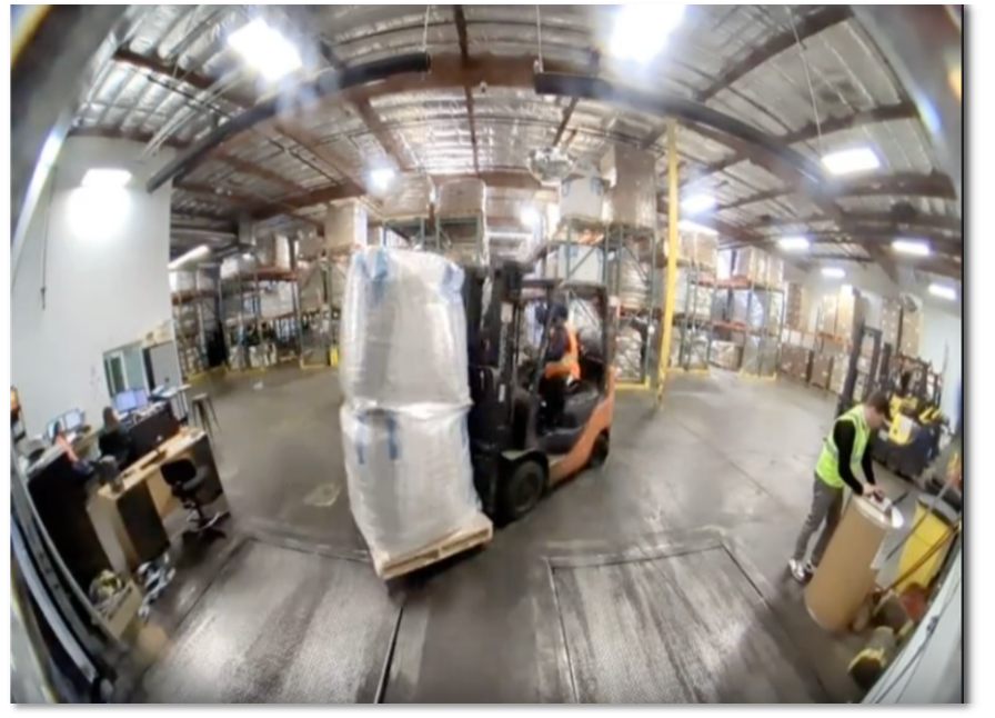 Dock door camera view