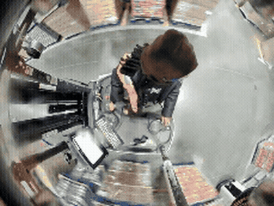 Collision detection footage